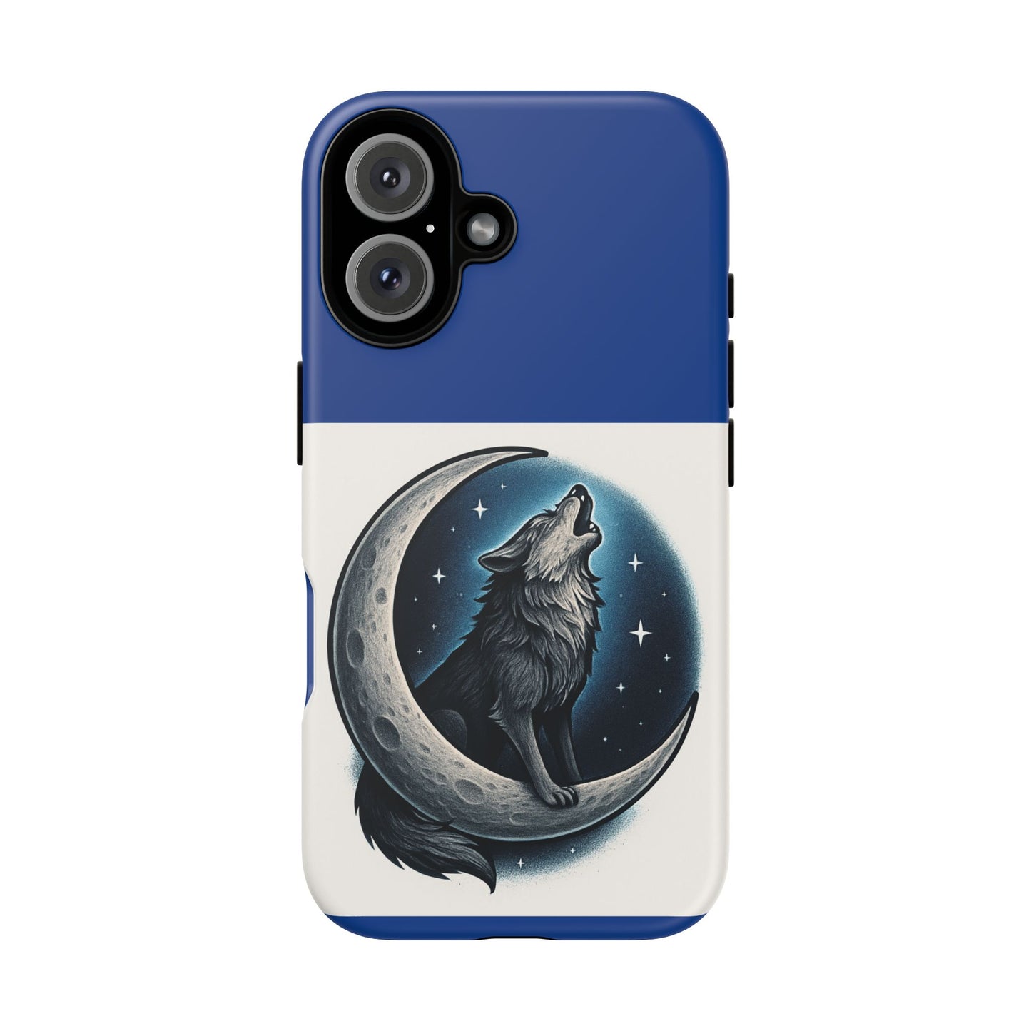 Wolf Moon Phone Case, Tough Cases for Animal Lovers, Gift for Her, Night Sky Aesthetic, Unique Phone Accessories
