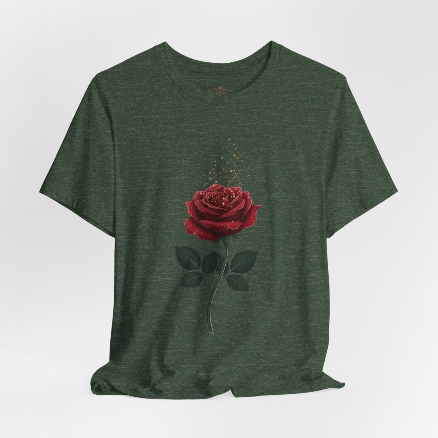Red Rose Graphic Tee - Vintage Single Bloom T-Shirt