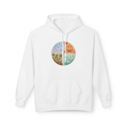 Yin Yang Seasons Hoodie — Colorful Seasonal Mandala Pullover