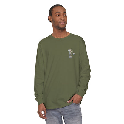 Cupid Cherub Long Sleeve Tee — Vintage Cupid Heart Graphic