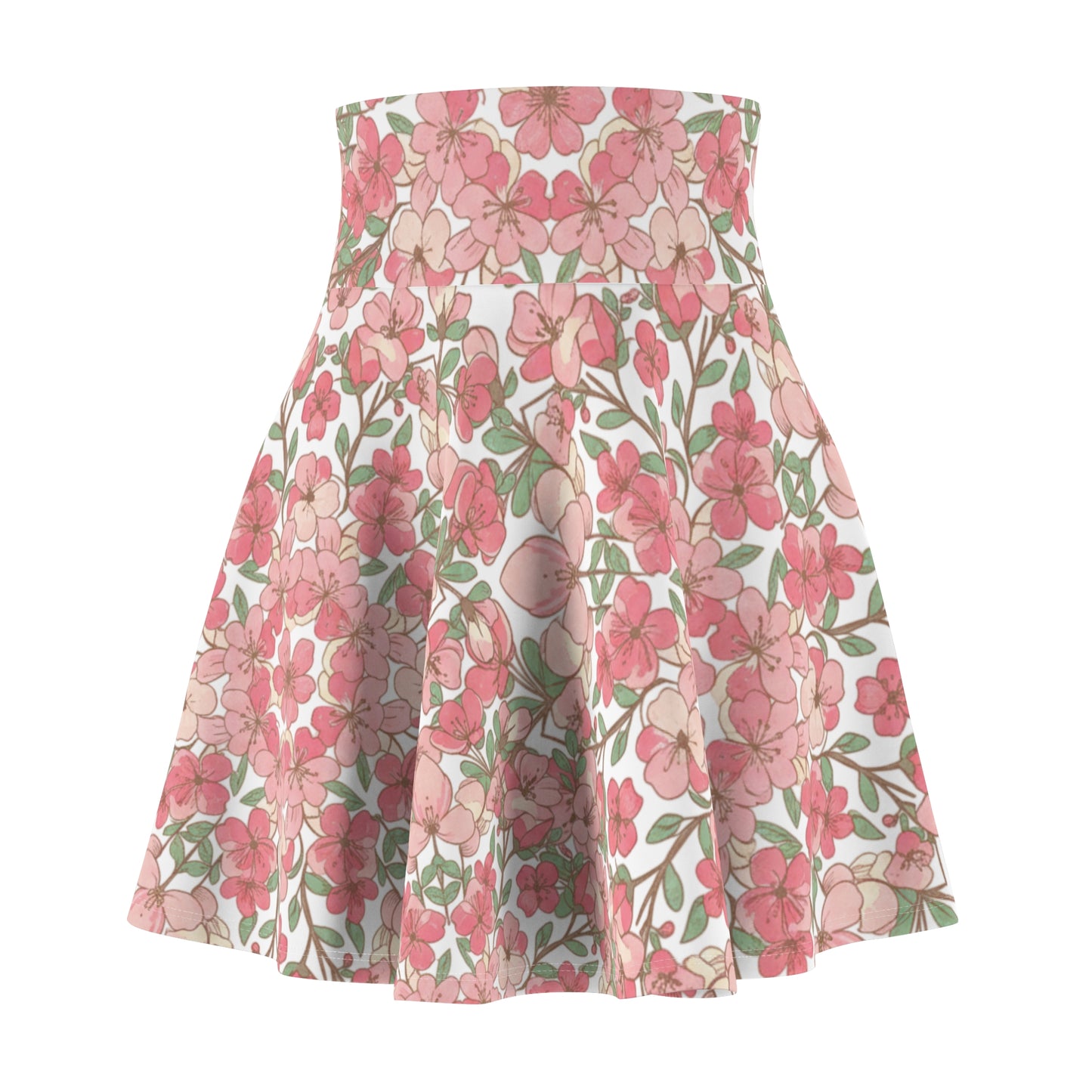 Pink Floral Skater Skirt — Vintage Bouquet AOP