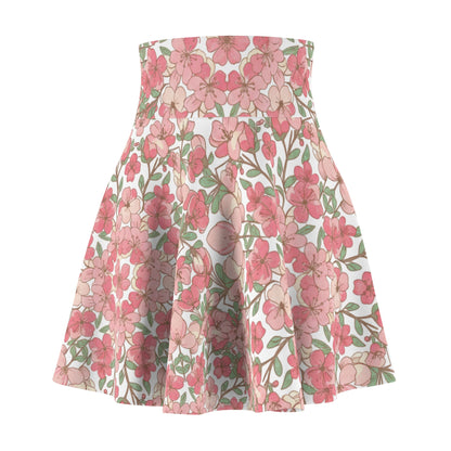 Pink Floral Skater Skirt — Vintage Bouquet AOP