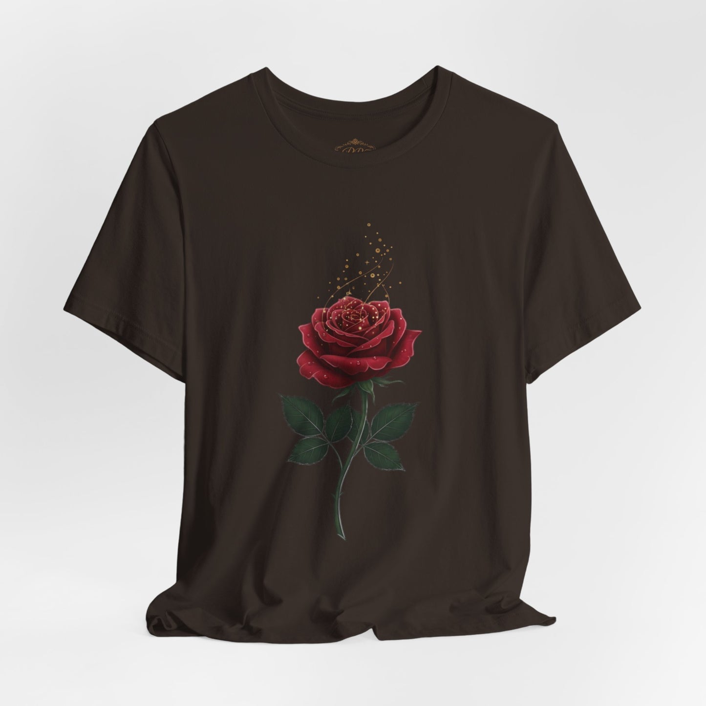 Red Rose Graphic Tee - Vintage Single Bloom T-Shirt