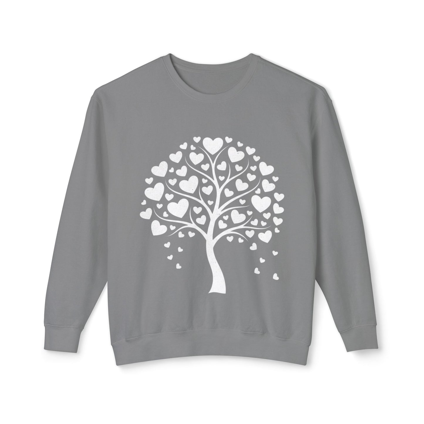 Heart Tree Crewneck Sweatshirt — Cute Love Tree Graphic Pullover