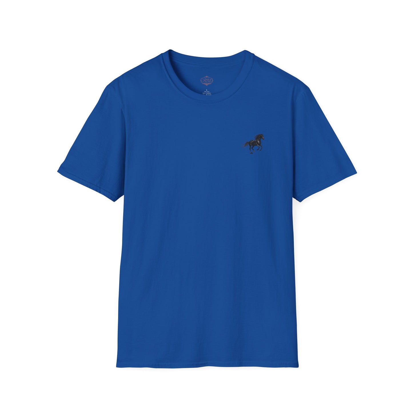 Minimalist Running Horse Tee — Small Chest Silhouette T-Shirt