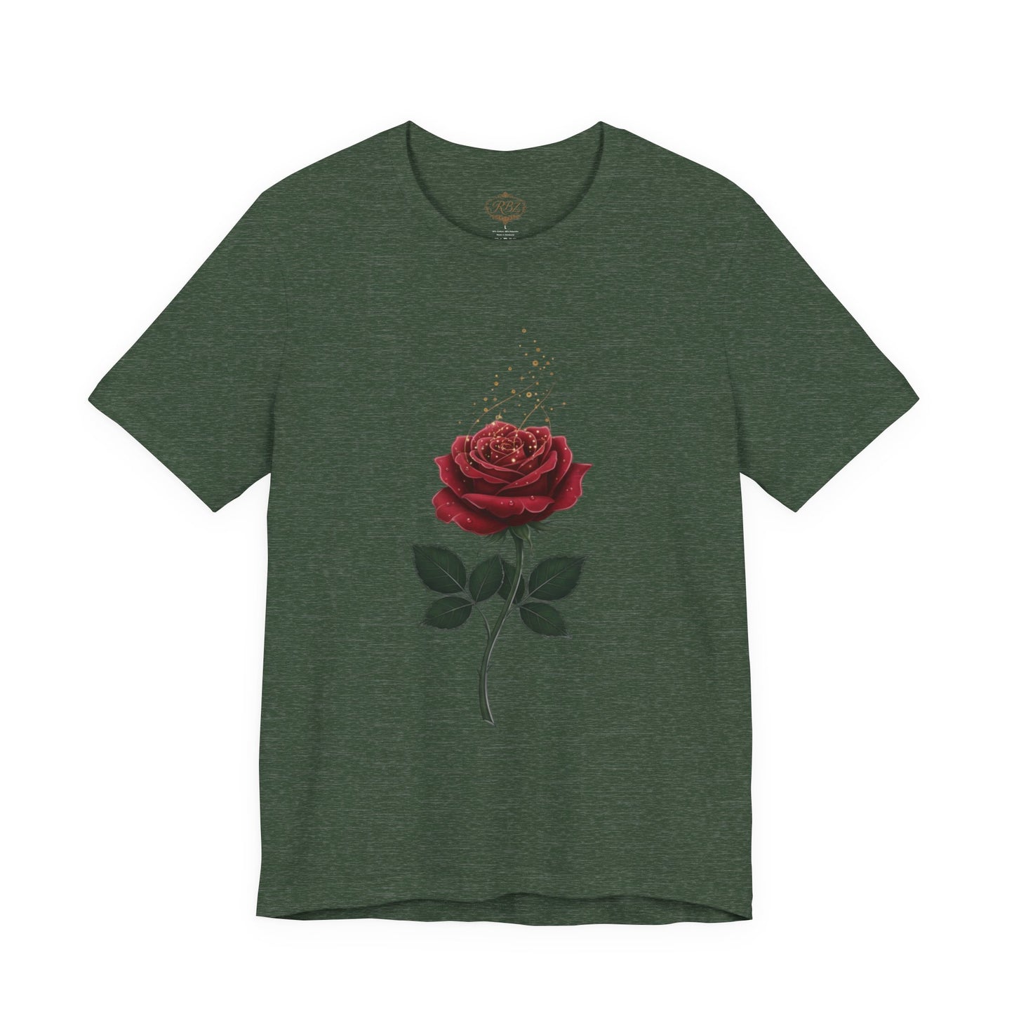 Red Rose Graphic Tee - Vintage Single Bloom T-Shirt