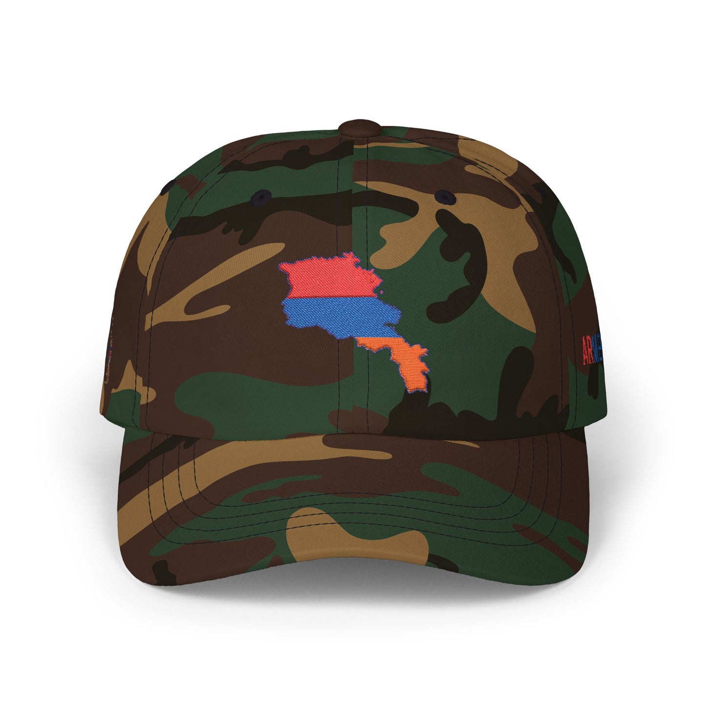 Armenia Flag Dad Cap — Embroidered Map Baseball Hat