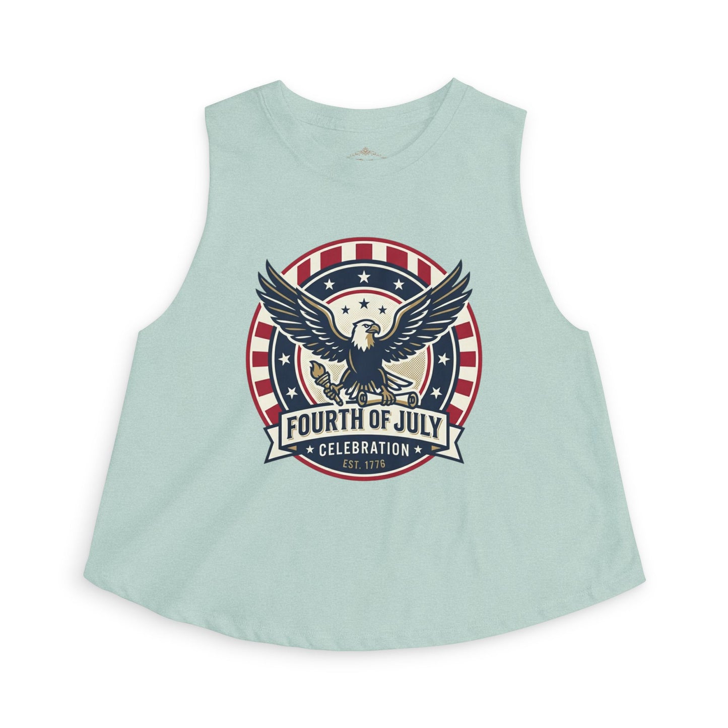 Fourth of July Eagle Crop Top — Patriotic Women's Fourth of July Celebration Tank