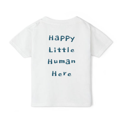 Little Explorer Toddler T‑Shirt — Cute Animal Crew with “Little Explorer” Front & “Happy Little Human Here” Back