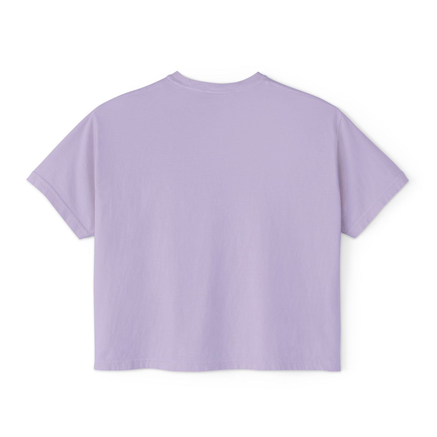 Never Give Up Boxy Tee — Women's Inspirational Cropped T-Shirt