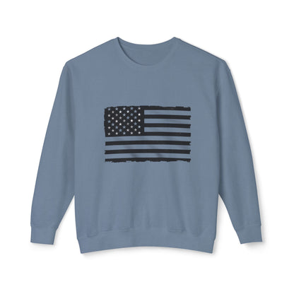 Vintage Distressed American Flag Sweatshirt