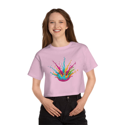 Color Splash Cropped Tee