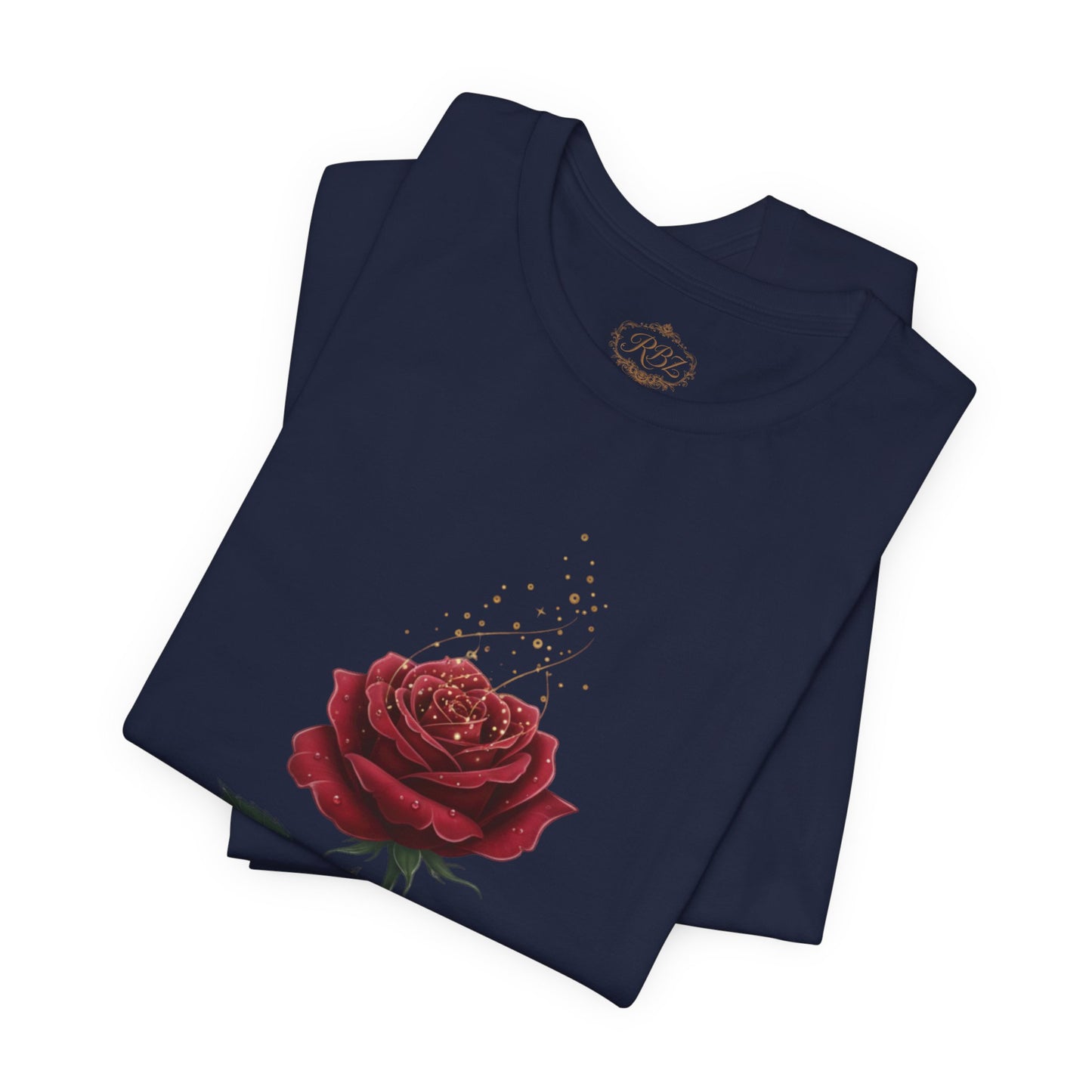 Red Rose Graphic Tee - Vintage Single Bloom T-Shirt