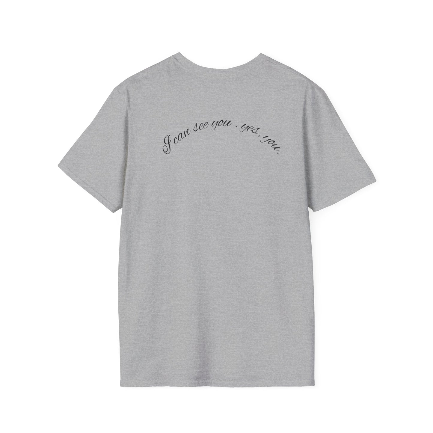 T-Shirt — 'Blink If You Love Me' Script Graphic Tee