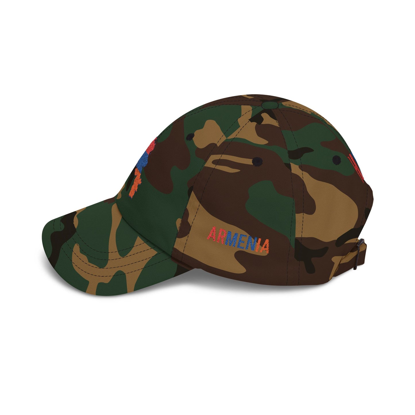 Armenia Flag Dad Cap — Embroidered Map Baseball Hat