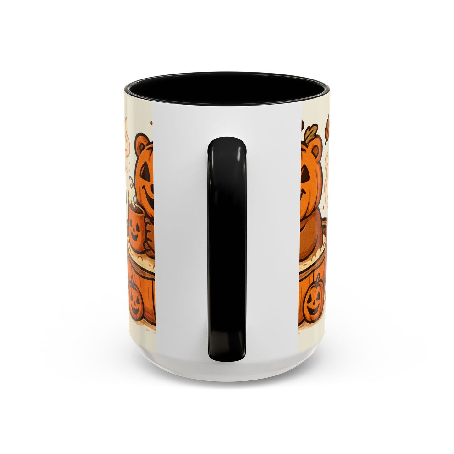 Halloween Bear Coffee Mug, Cute Pumpkin Mug, Fall Decor Gift, Cozy Autumn Drinkware, Seasonal Sip, Holiday Mug