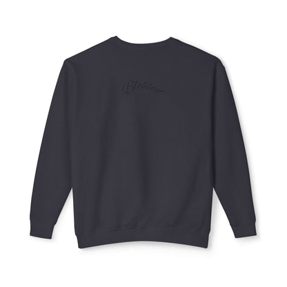 11:11 Crewneck Sweatshirt — Minimal White 'Blessed' Back Design
