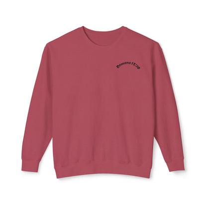 Crewneck Sweatshirt - "Romans 12:10" Minimal Christian Faith Pullover