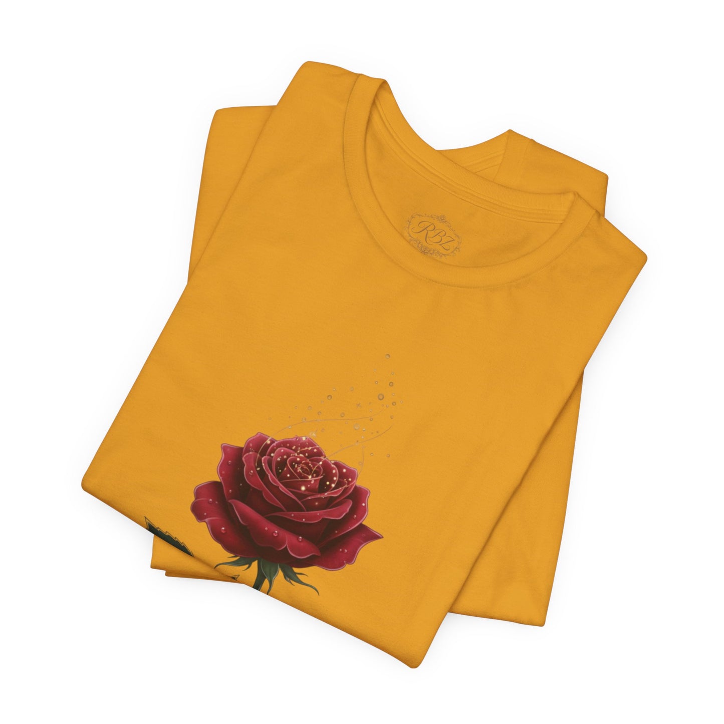 Red Rose Graphic Tee - Vintage Single Bloom T-Shirt