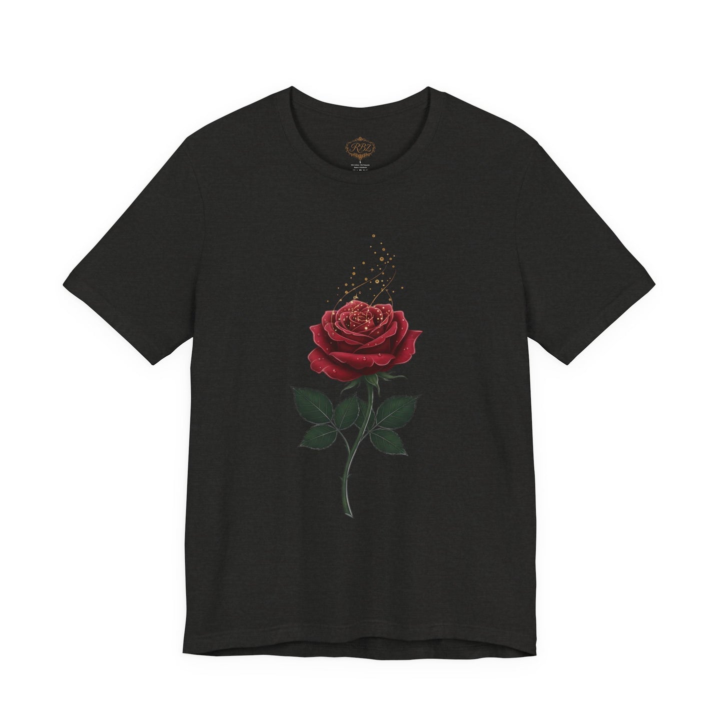 Red Rose Graphic Tee - Vintage Single Bloom T-Shirt