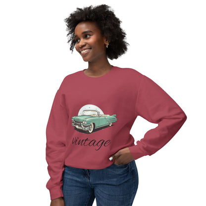 Vintage Green Classic Car Crewneck Sweatshirt