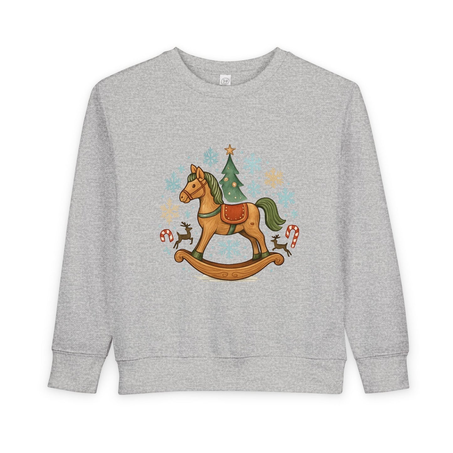 Toddler Sweatshirt — Vintage Rocking Horse Christmas Crewneck