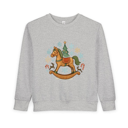 Toddler Sweatshirt — Vintage Rocking Horse Christmas Crewneck