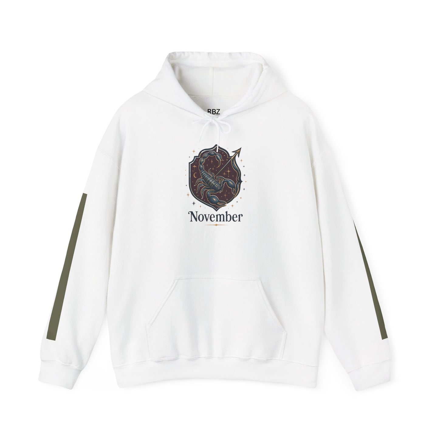 Cosmic November Hoodie - Unisex Heavy Blend Sweatshirt, Perfect for Fall, Warm Layer, Gift for Him or Her, Astrology Lovers