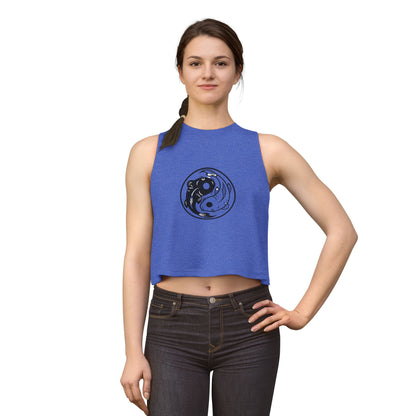 Yin Yang Koi Crop Top — Women's Graphic Crop Tank