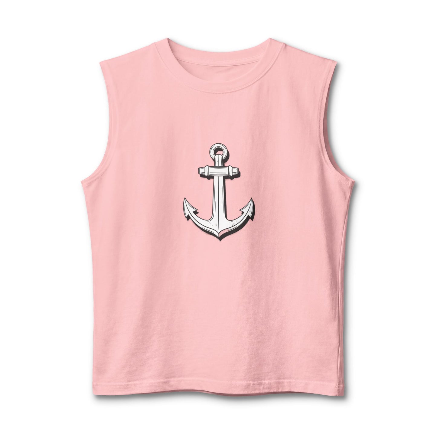Anchor Graphic Muscle Tank — Nautical Vintage Anchor Tank Top