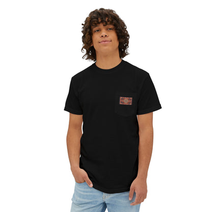Pocket T-Shirt — Vintage Woven Patch Casual Tee