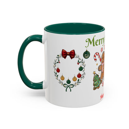 Merry Christmas & Happy New Year Gingerbread Holiday Mug (11oz/15oz)