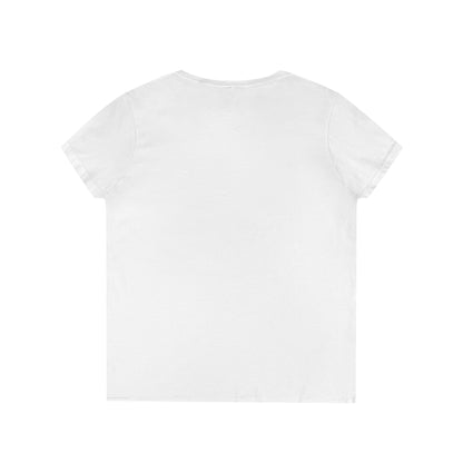 Rose Bouquet V-Neck Tee — Floral Garden Ladies' T-Shirt