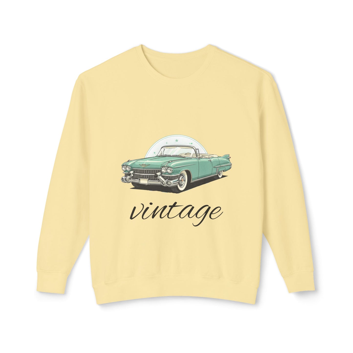Vintage Green Classic Car Crewneck Sweatshirt