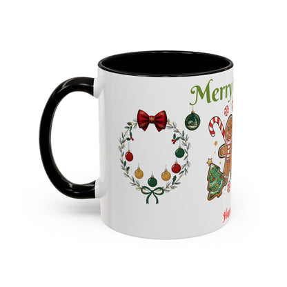 Merry Christmas & Happy New Year Gingerbread Holiday Mug (11oz/15oz)
