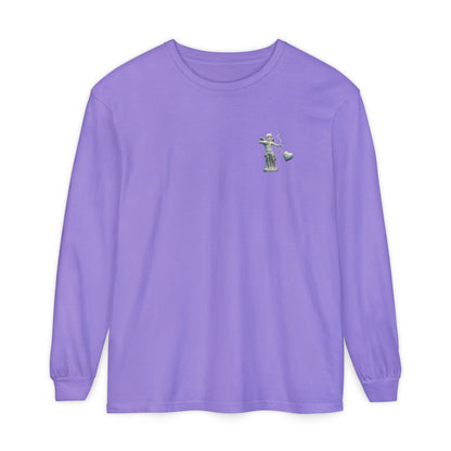 Cupid Cherub Long Sleeve Tee — Vintage Cupid Heart Graphic