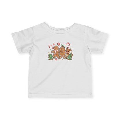 Infant Tee — Cute Gingerbread Friends Christmas Holiday Baby Shirt
