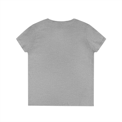Rose Bouquet V-Neck Tee — Floral Garden Ladies' T-Shirt