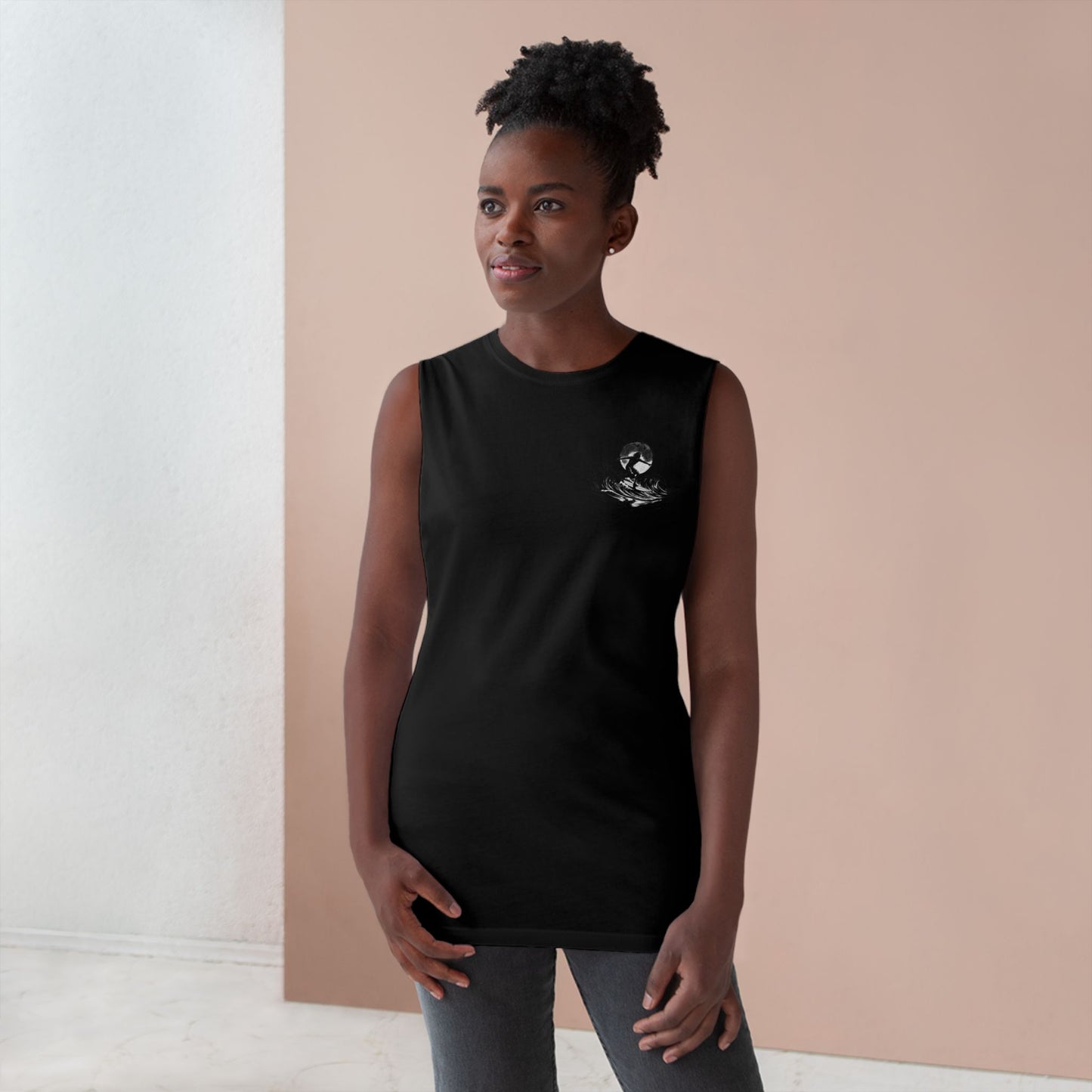 Barnard Tree Tank Top — Minimalist Chest Logo Athletic Tank