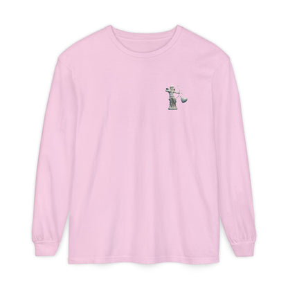 Cupid Cherub Long Sleeve Tee — Vintage Cupid Heart Graphic