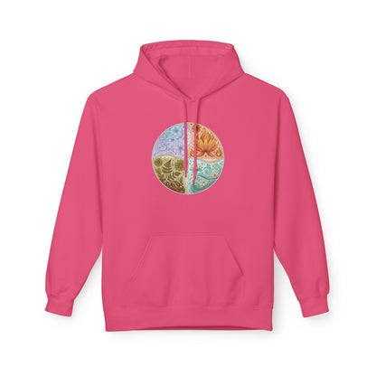 Yin Yang Seasons Hoodie — Colorful Seasonal Mandala Pullover