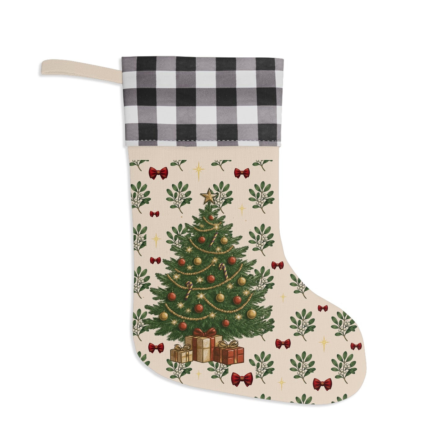 Festive Christmas Stocking, Holiday Decor, Personalized Gift, Winter Celebration, Stocking Stuffers, Cozy Home Decoration