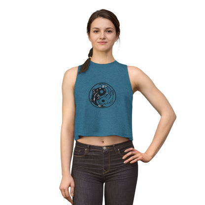 Yin Yang Koi Crop Top — Women's Graphic Crop Tank