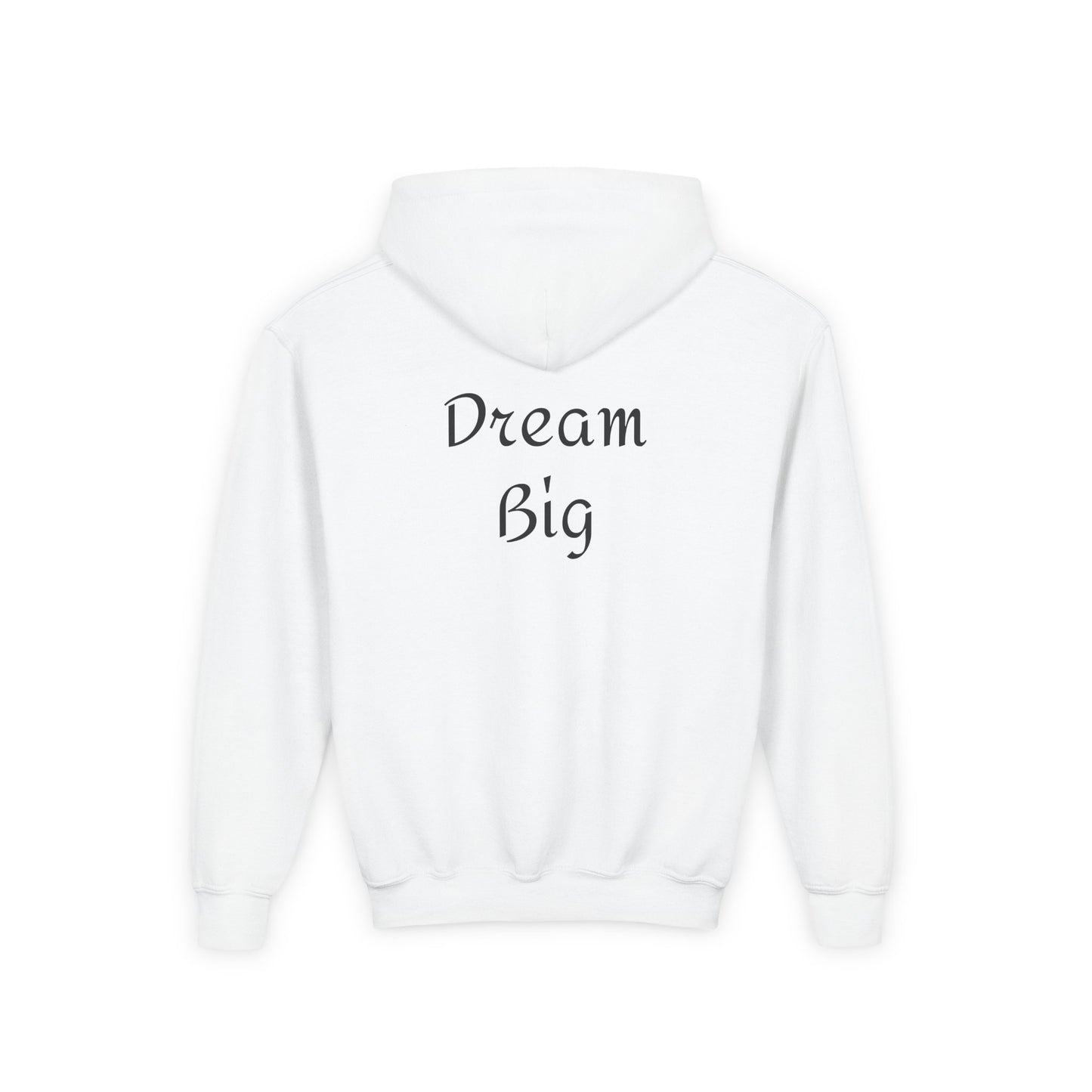 Rocket Launch Youth Hoodie, Dream Big Hooded Sweatshirt, Kids Space Hoodie, Future Astronaut Gift, Inspirational Sweatshirt