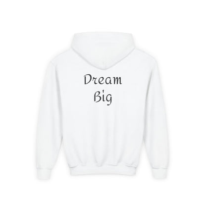 Rocket Launch Youth Hoodie, Dream Big Hooded Sweatshirt, Kids Space Hoodie, Future Astronaut Gift, Inspirational Sweatshirt