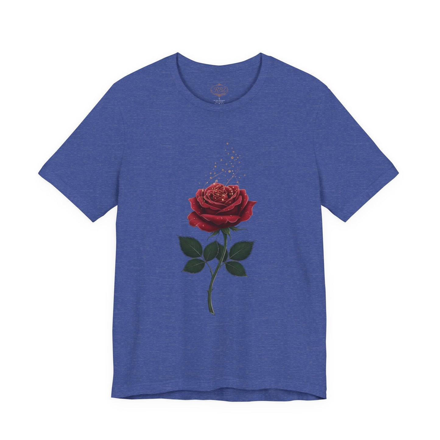 Red Rose Graphic Tee - Vintage Single Bloom T-Shirt