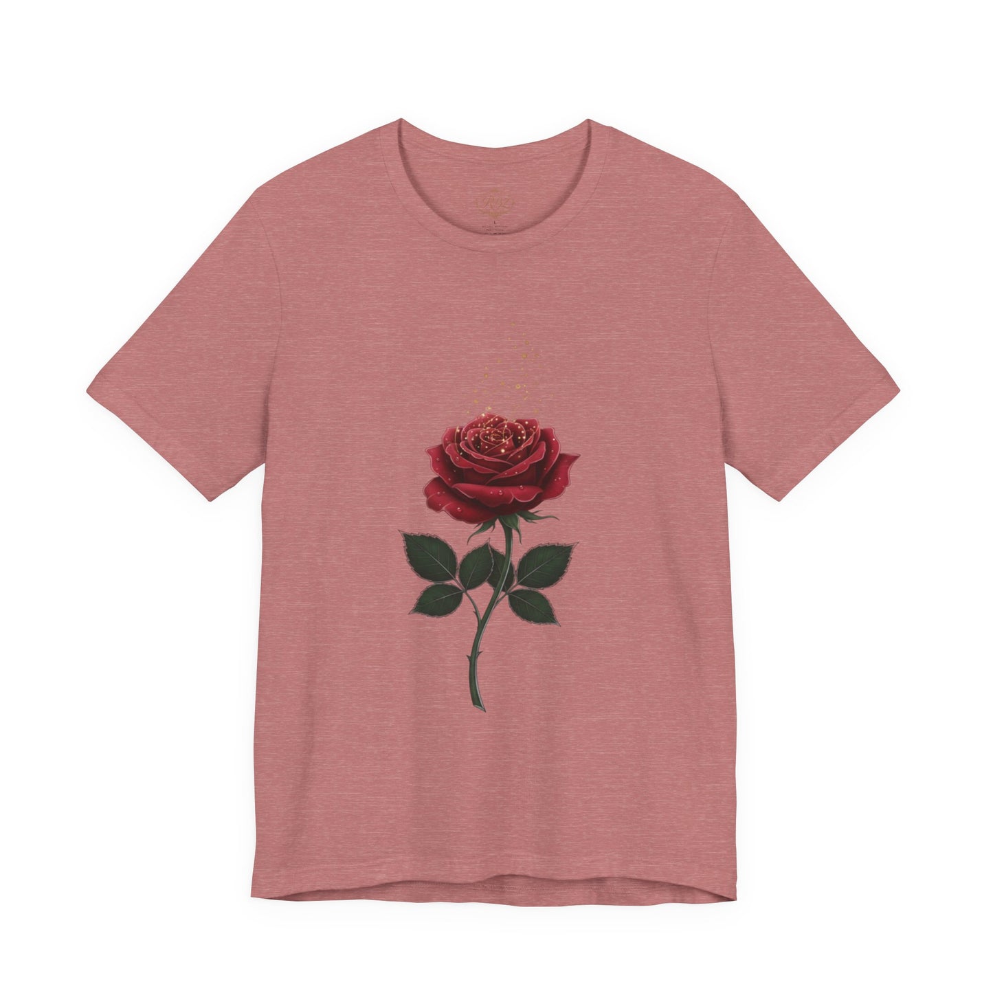 Red Rose Graphic Tee - Vintage Single Bloom T-Shirt