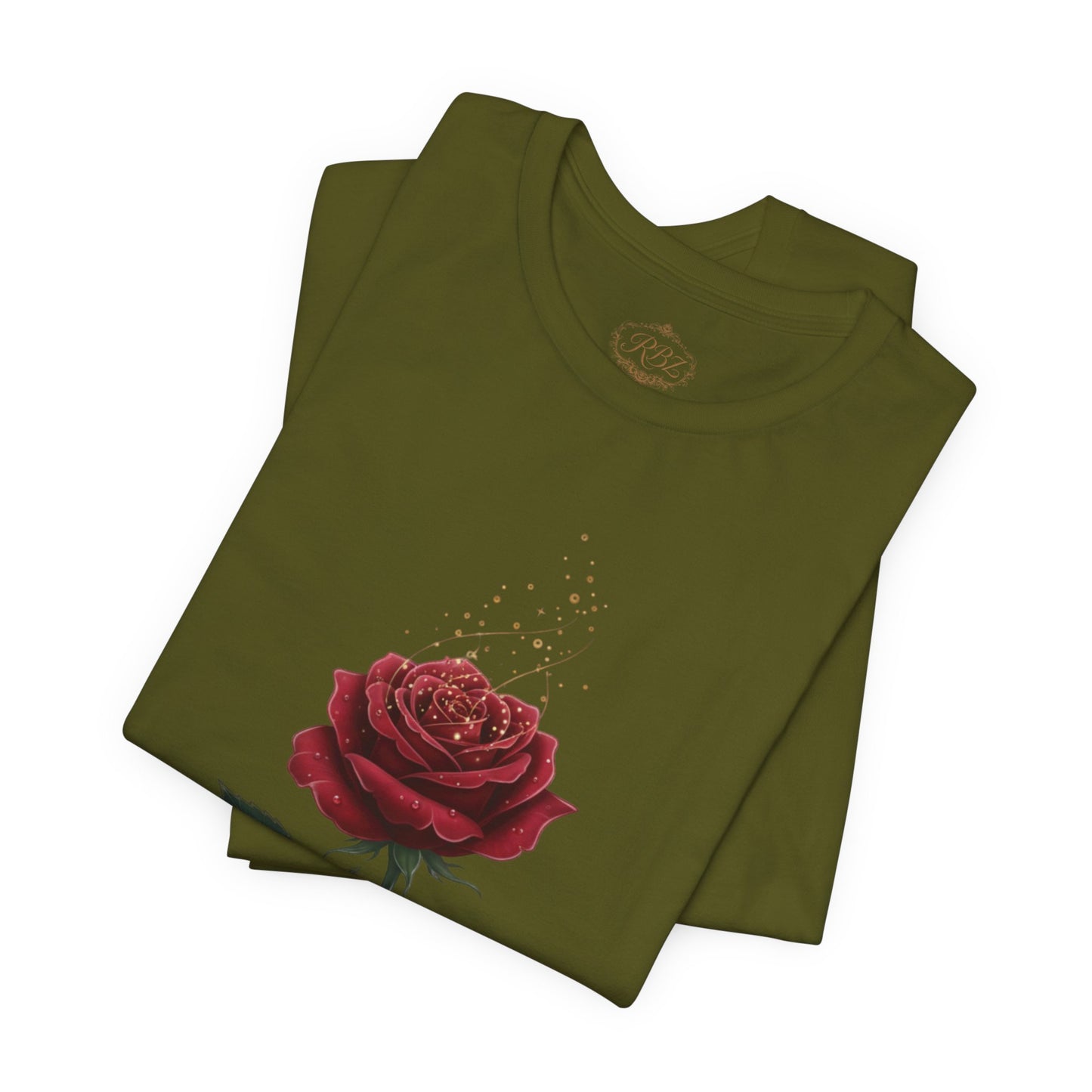 Red Rose Graphic Tee - Vintage Single Bloom T-Shirt