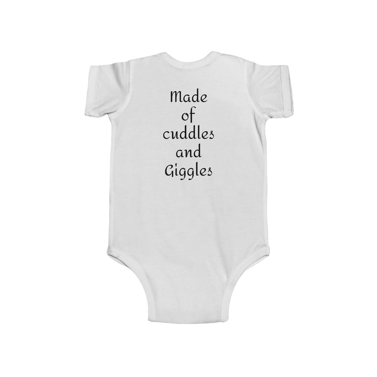Cuddling Bear Infant Bodysuit — "Made of Cuddles and Giggles" Baby One-Piece