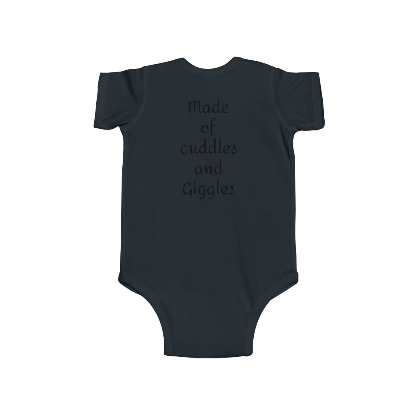 Cuddling Bear Infant Bodysuit — "Made of Cuddles and Giggles" Baby One-Piece
